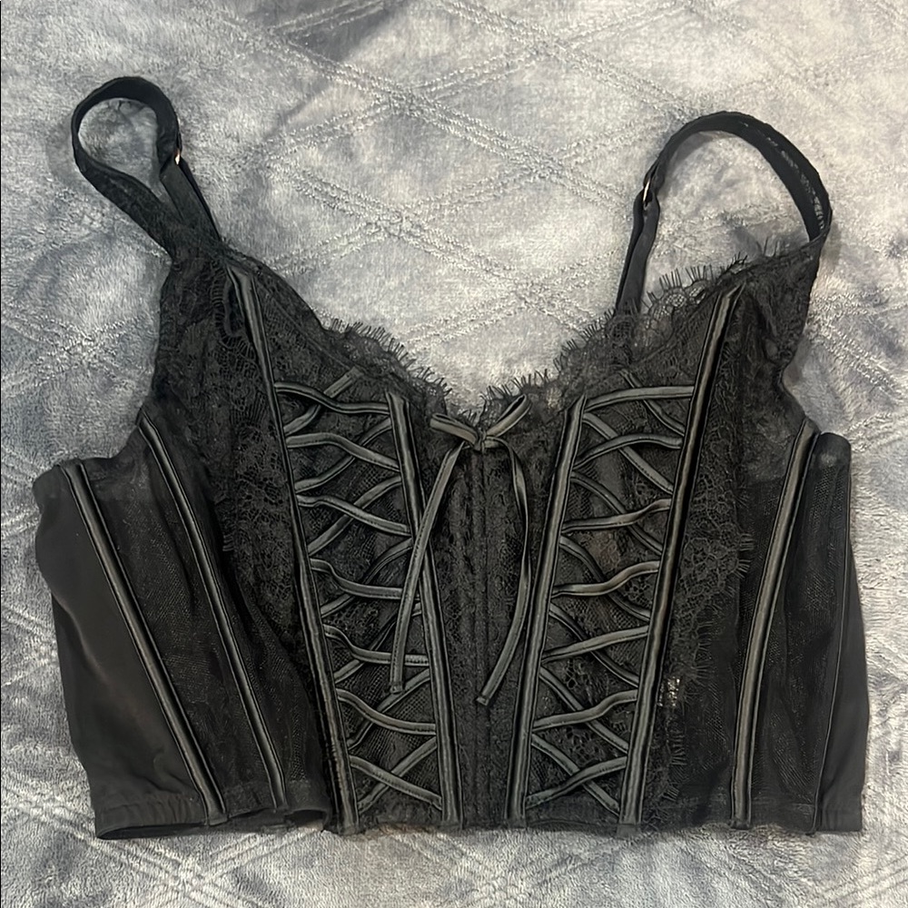 Victoria's Secret Black Lace Bustier